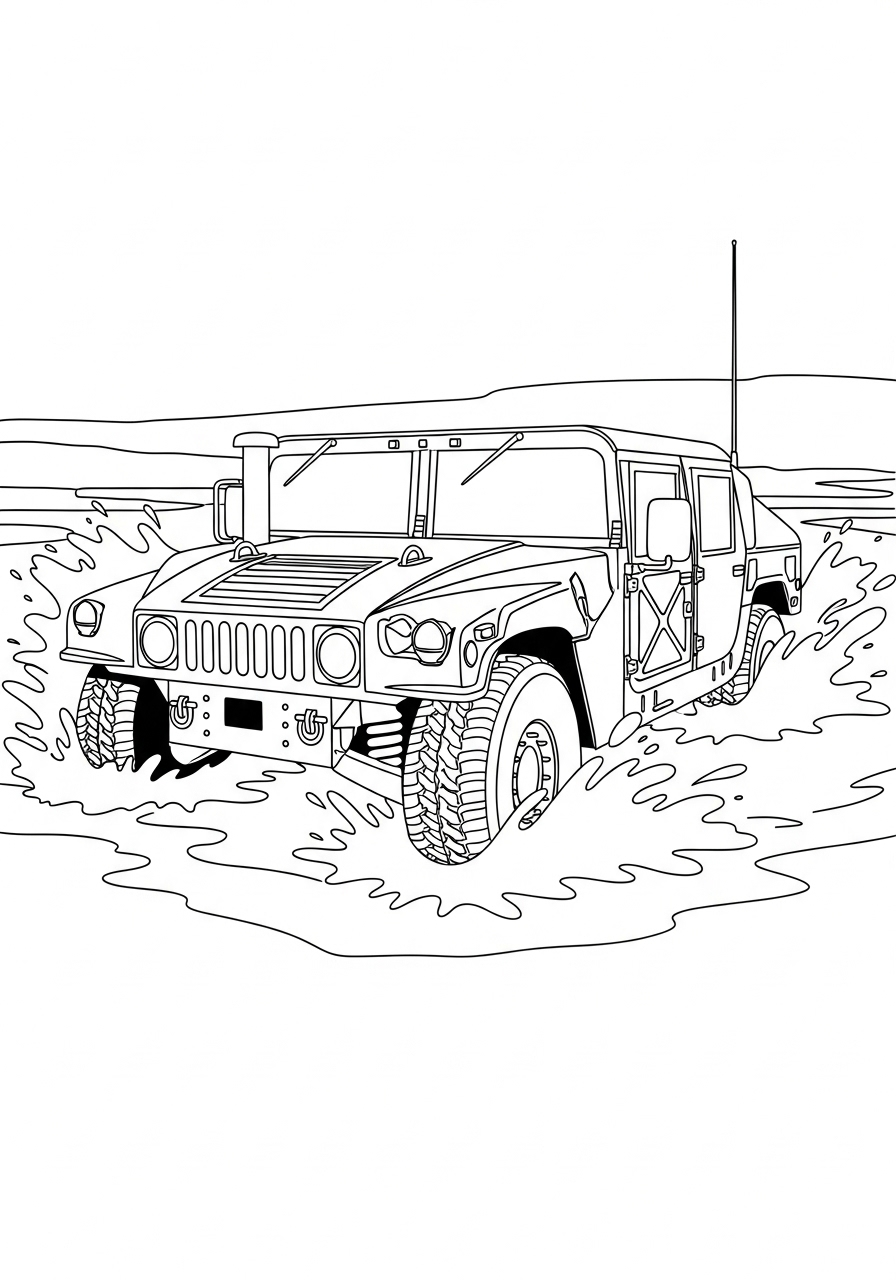 Humvee Coloring Pages 19 preschool Humvee coloring pages