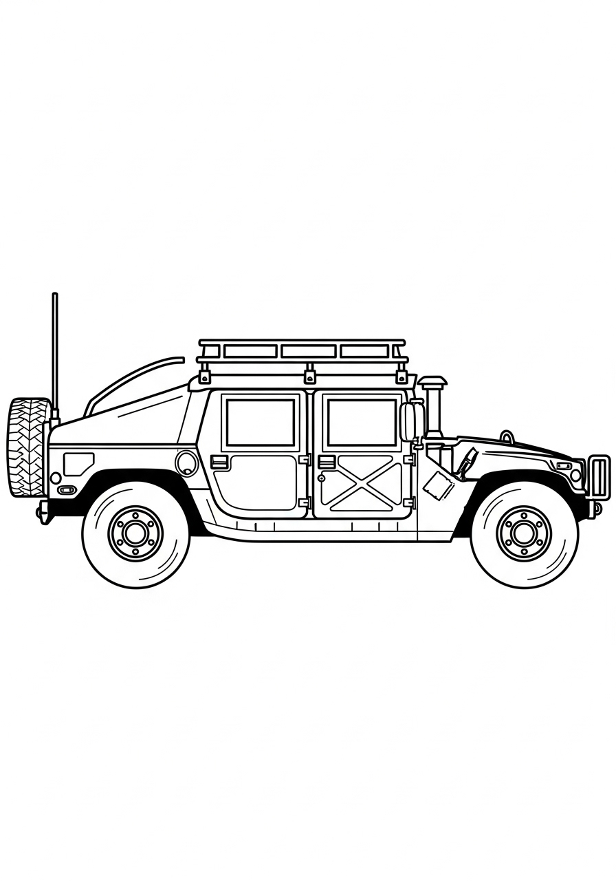 Humvee Coloring Pages 3 Humvee coloring pages printable