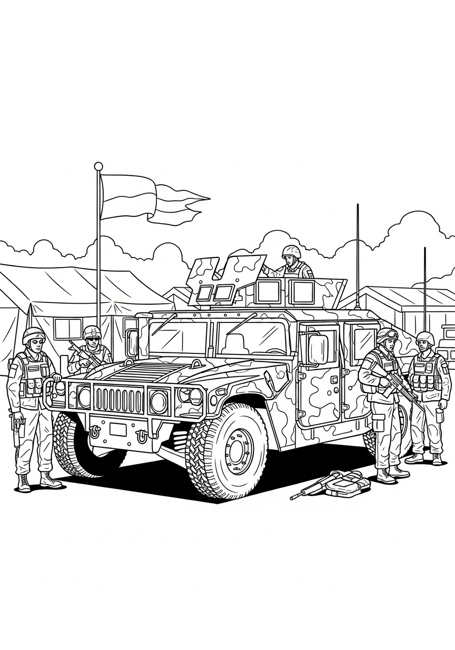 Humvee Coloring Pages 5 Humvee coloring pages