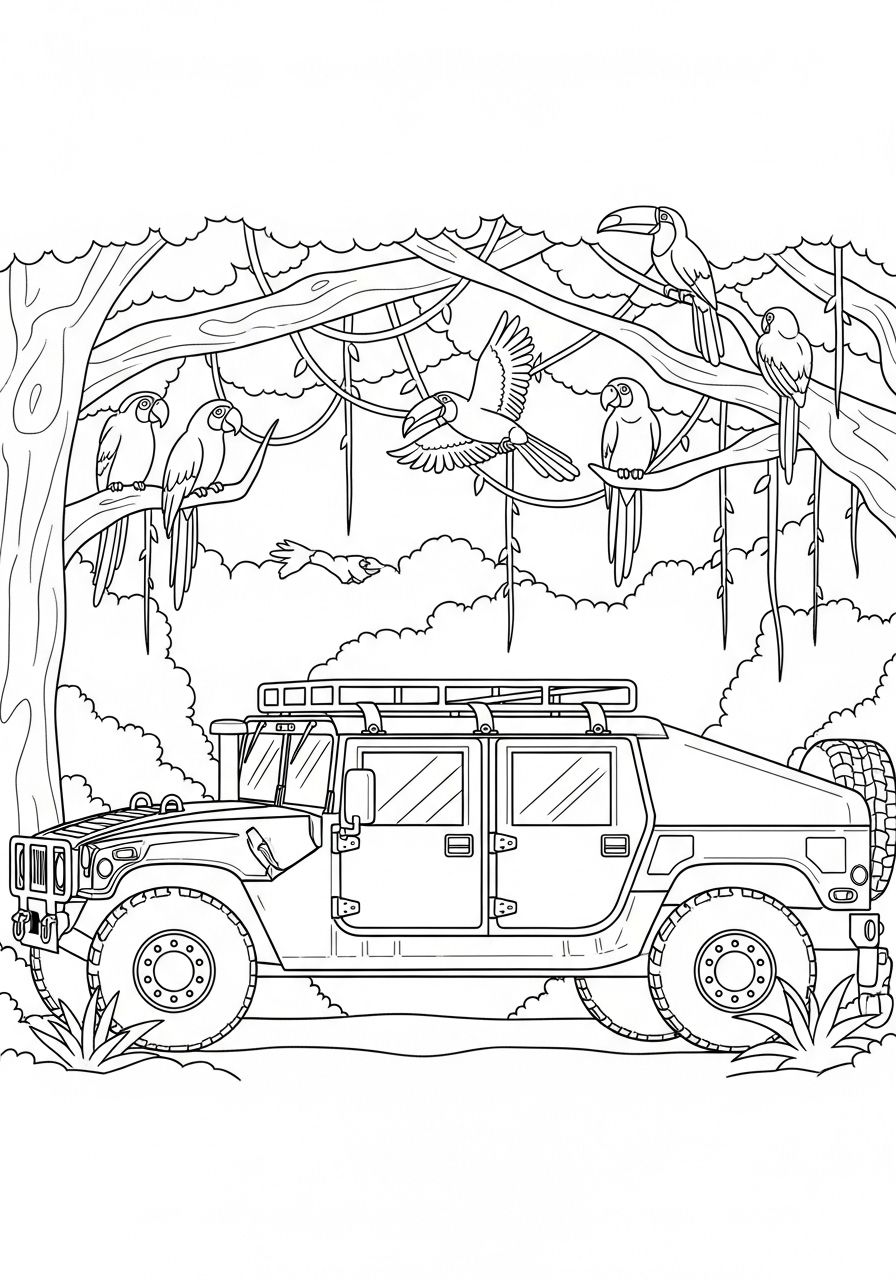 Humvee Coloring Pages 7 Humvee coloring pages for preschoolers