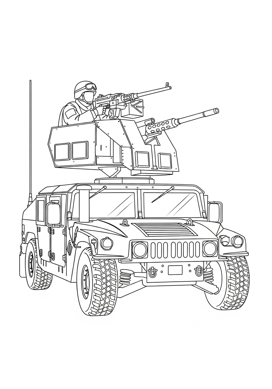Humvee Coloring Pages 10 Humvee coloring pages printable 1