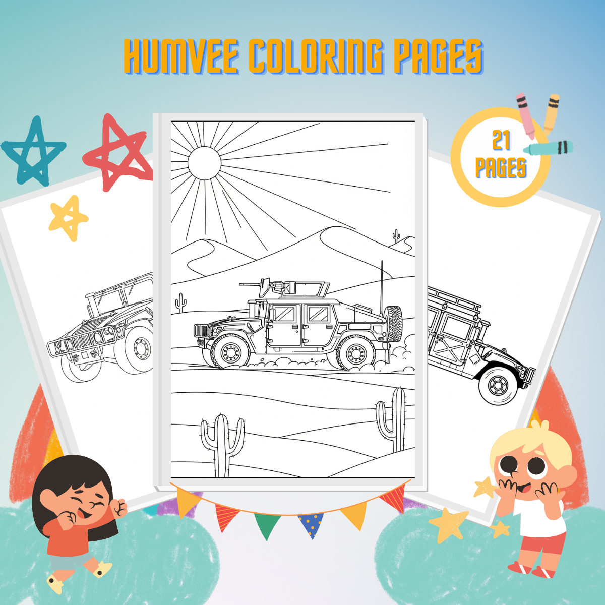 Humvee Coloring Pages thumbnail