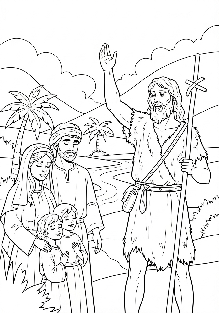 John the Baptist Coloring Pages 13 John the Baptist coloring pages for kids