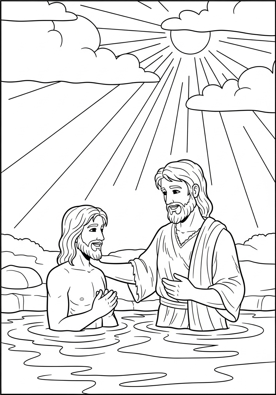 John the Baptist Coloring Pages 14 printable John the Baptist coloring pages for adults