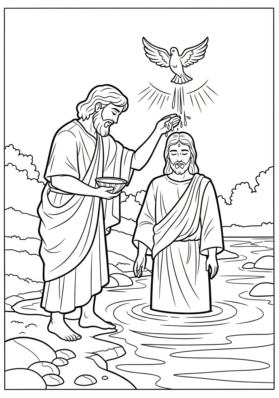 John the Baptist Coloring Pages 7 free John the Baptist coloring pages printable