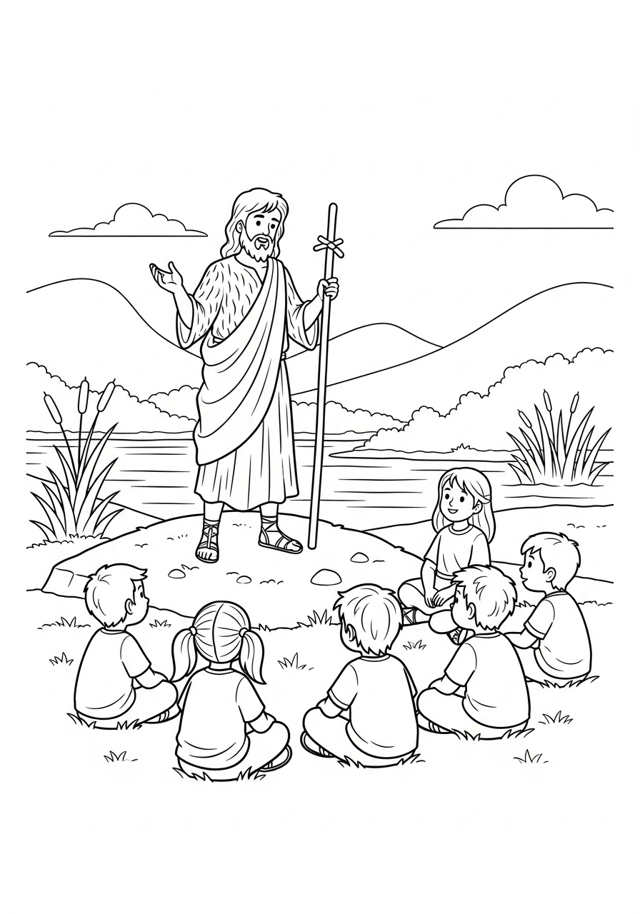 John the Baptist Coloring Pages 9 John the Baptist free coloring pages 1