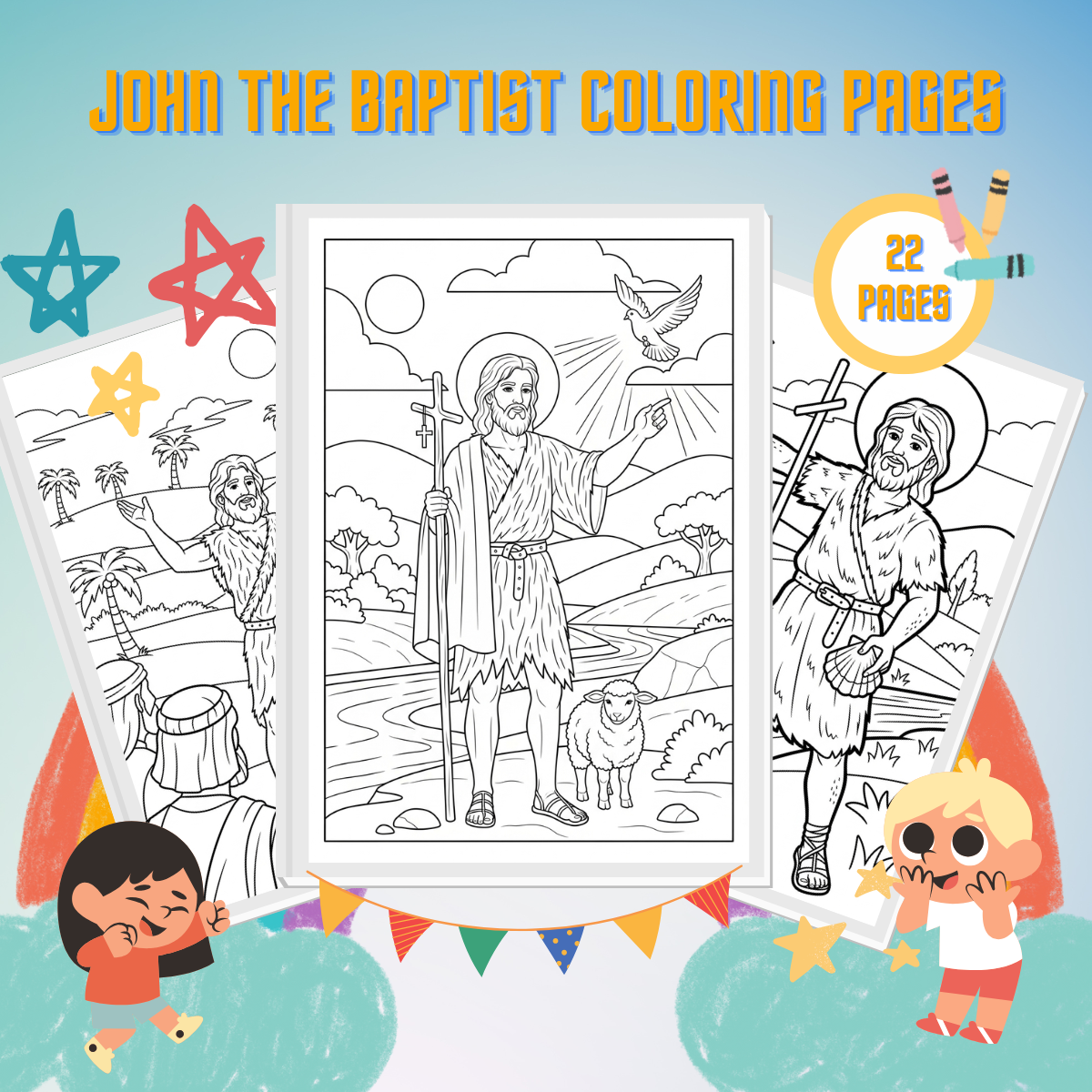 John the Baptist Coloring Pages thumbnail