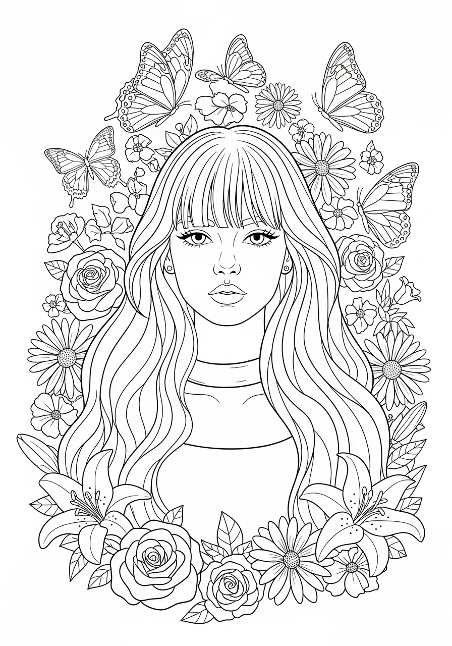 Lisa Blackpink Coloring Pages 15 Lisa Blackpink themed coloring pages