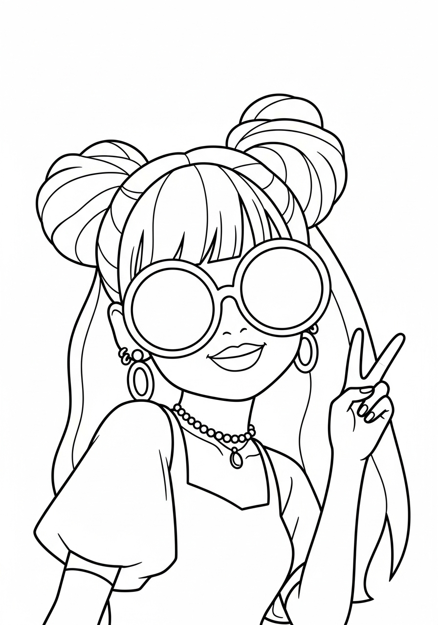 Lisa Blackpink Coloring Pages 6 free Lisa Blackpink coloring pages