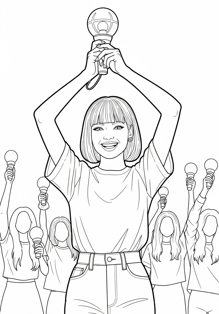 Lisa Blackpink Coloring Pages 9 free Lisa Blackpink coloring pages printable