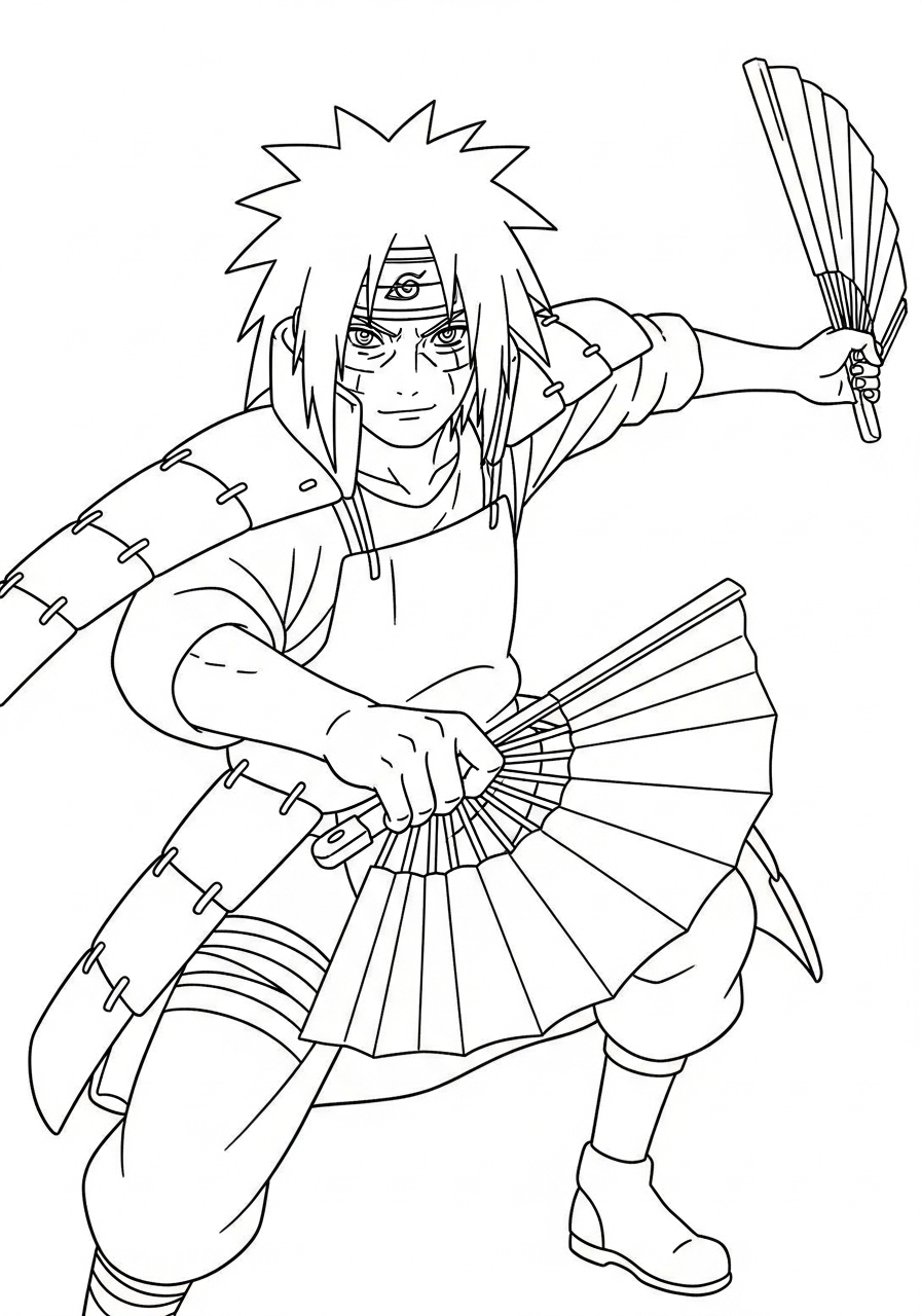 Madara Uchiha Coloring Pages 2 coloring pages printable Madara Uchiha