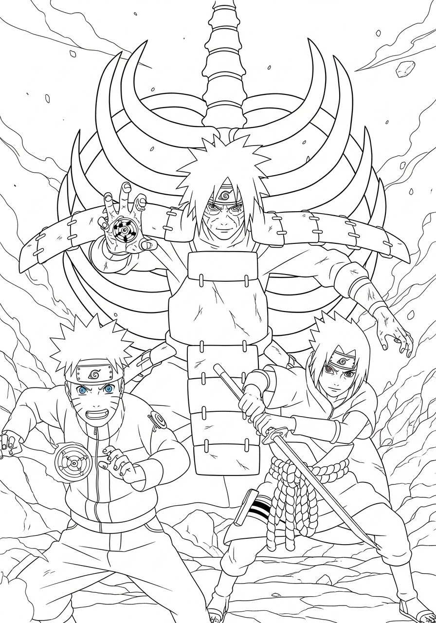 Madara Uchiha Coloring Pages 11 kids Madara Uchiha coloring pages