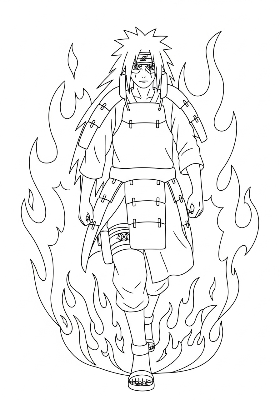Madara Uchiha Coloring Pages 14 old-fashioned Madara Uchiha coloring pages 1
