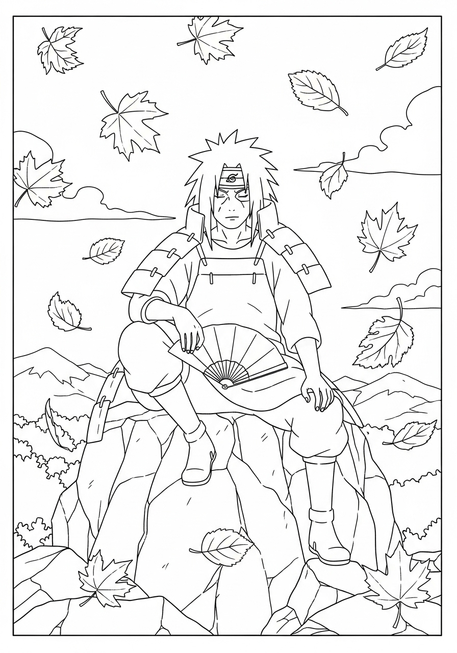 Madara Uchiha Coloring Pages 7 fun Madara Uchiha coloring pages