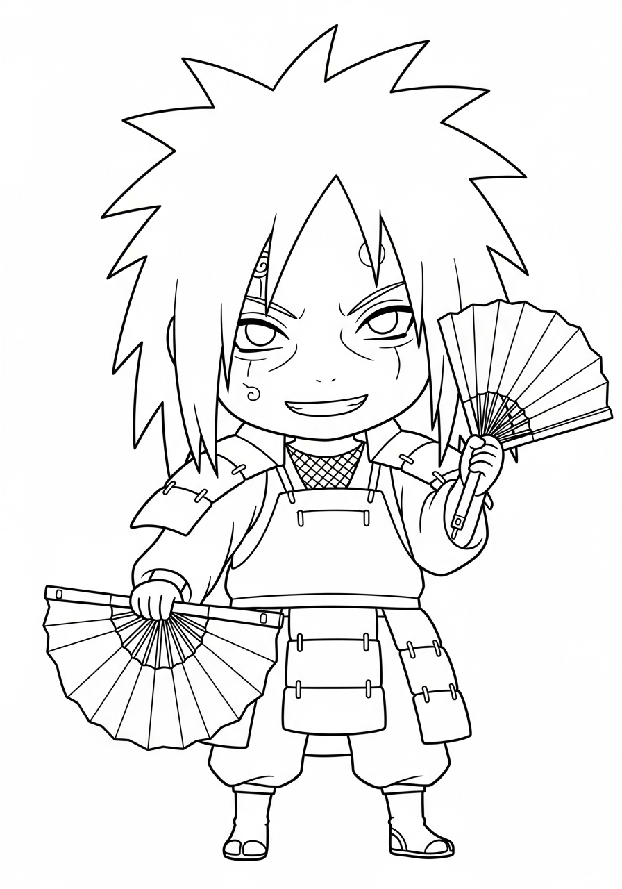 Madara Uchiha Coloring Pages 9 detailed Madara Uchiha coloring pages