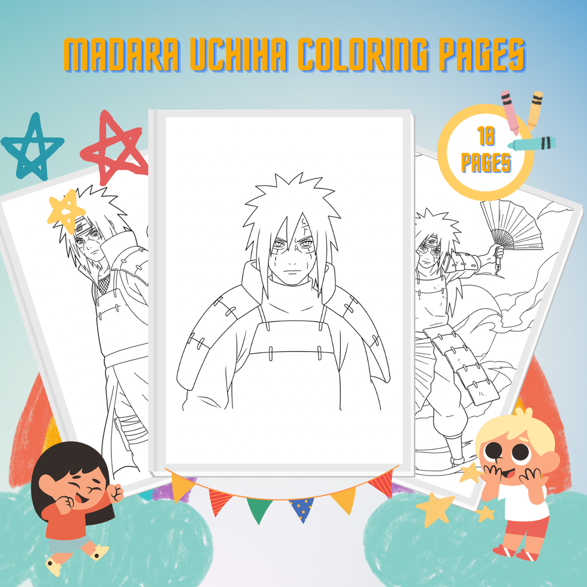 Madara Uchiha Coloring Pages