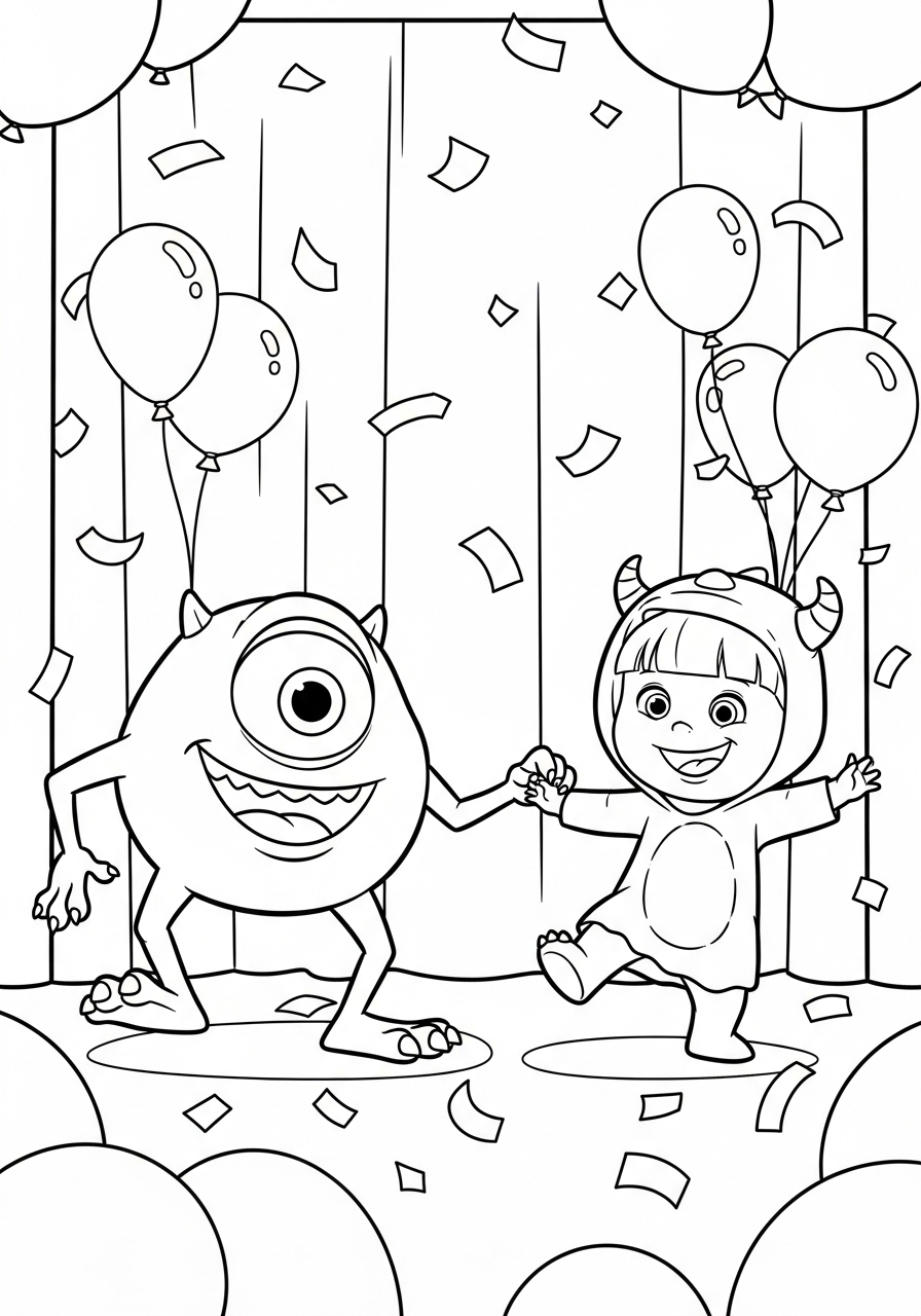 Mike Wazowski Coloring Pages 12 grinch cute Mike Wazowski coloring pages