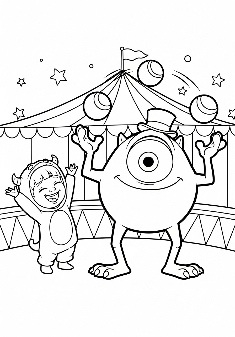 Mike Wazowski Coloring Pages 21 Mike Wazowski coloring pages grinch