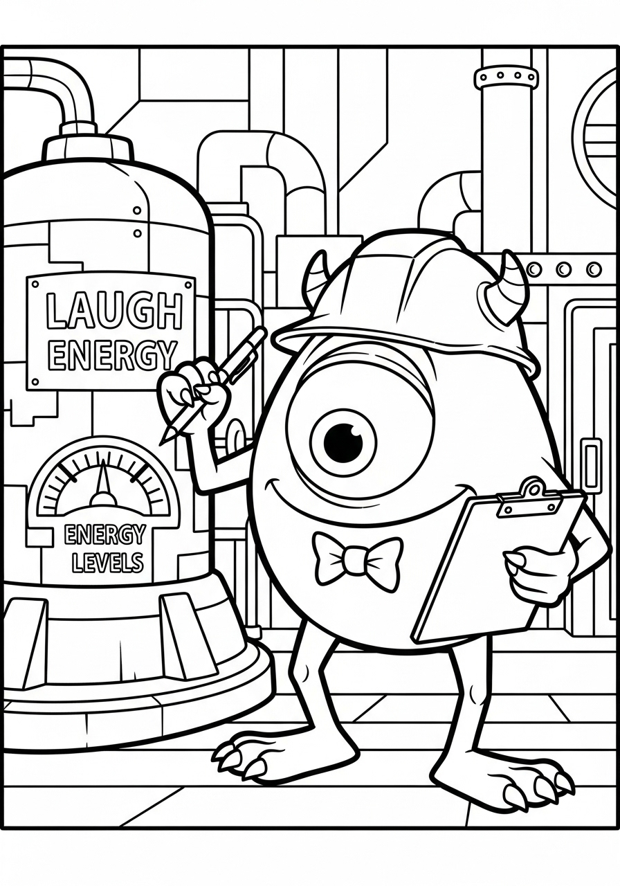 Mike Wazowski Coloring Pages 8 Mike Wazowski coloring pages for preschoolers