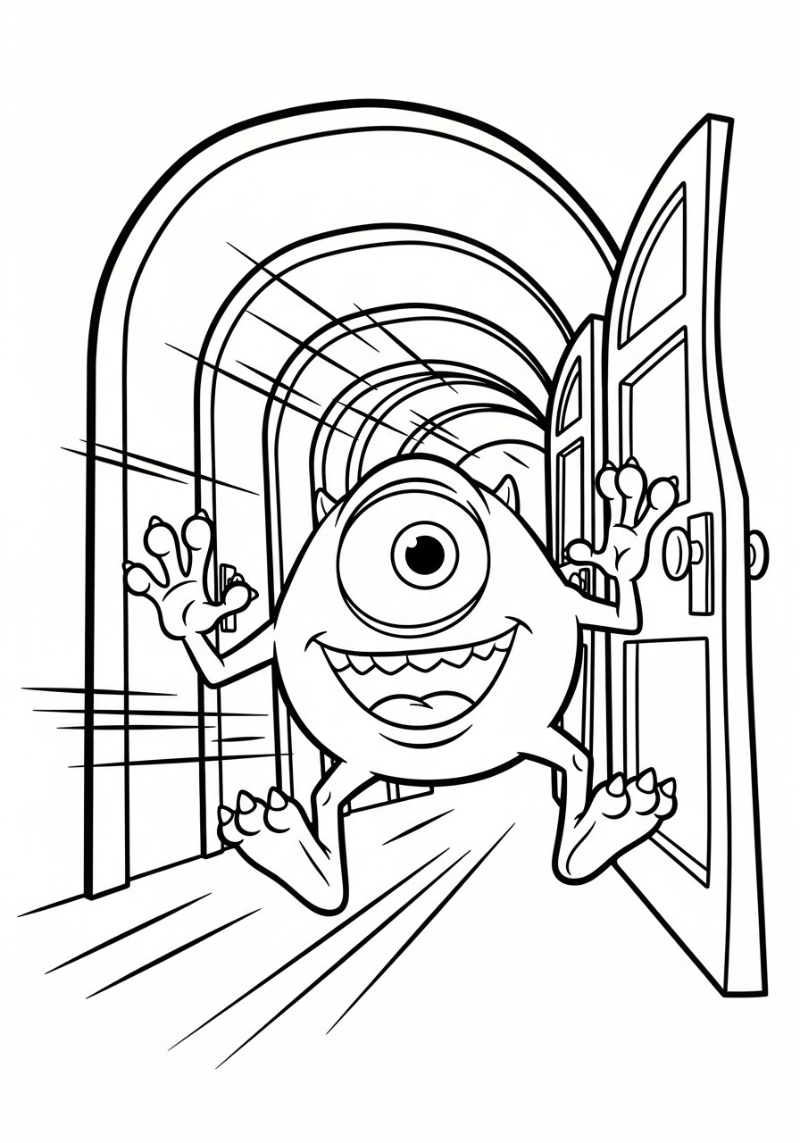 Mike Wazowski Coloring Pages 9 grinch Mike Wazowski coloring pages