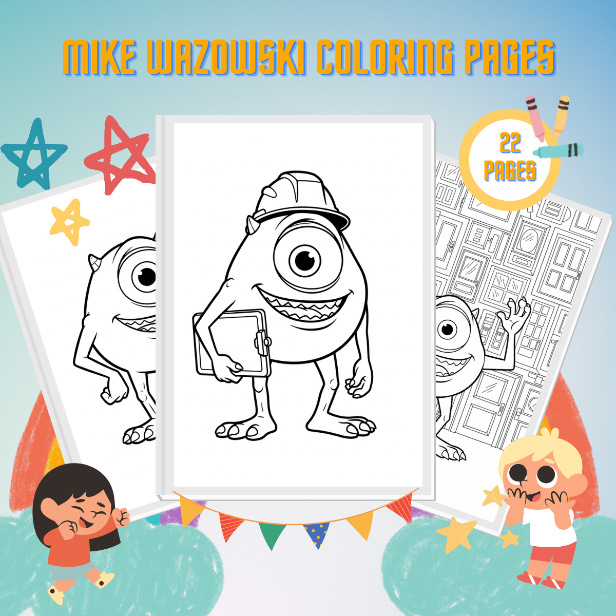 Mike Wazowski Coloring Pages 25 Mike Wazowski Coloring Pages thumbnail