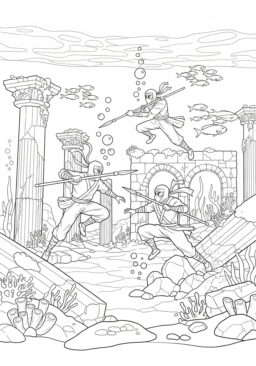 Ninja Coloring Pages 12 cute Ninja coloring pages