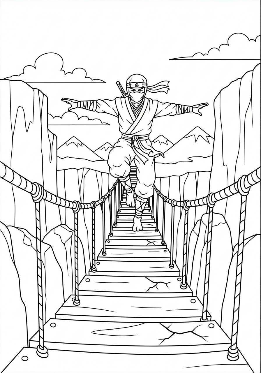 Ninja Coloring Pages 17 detailed Ninja coloring pages for adults