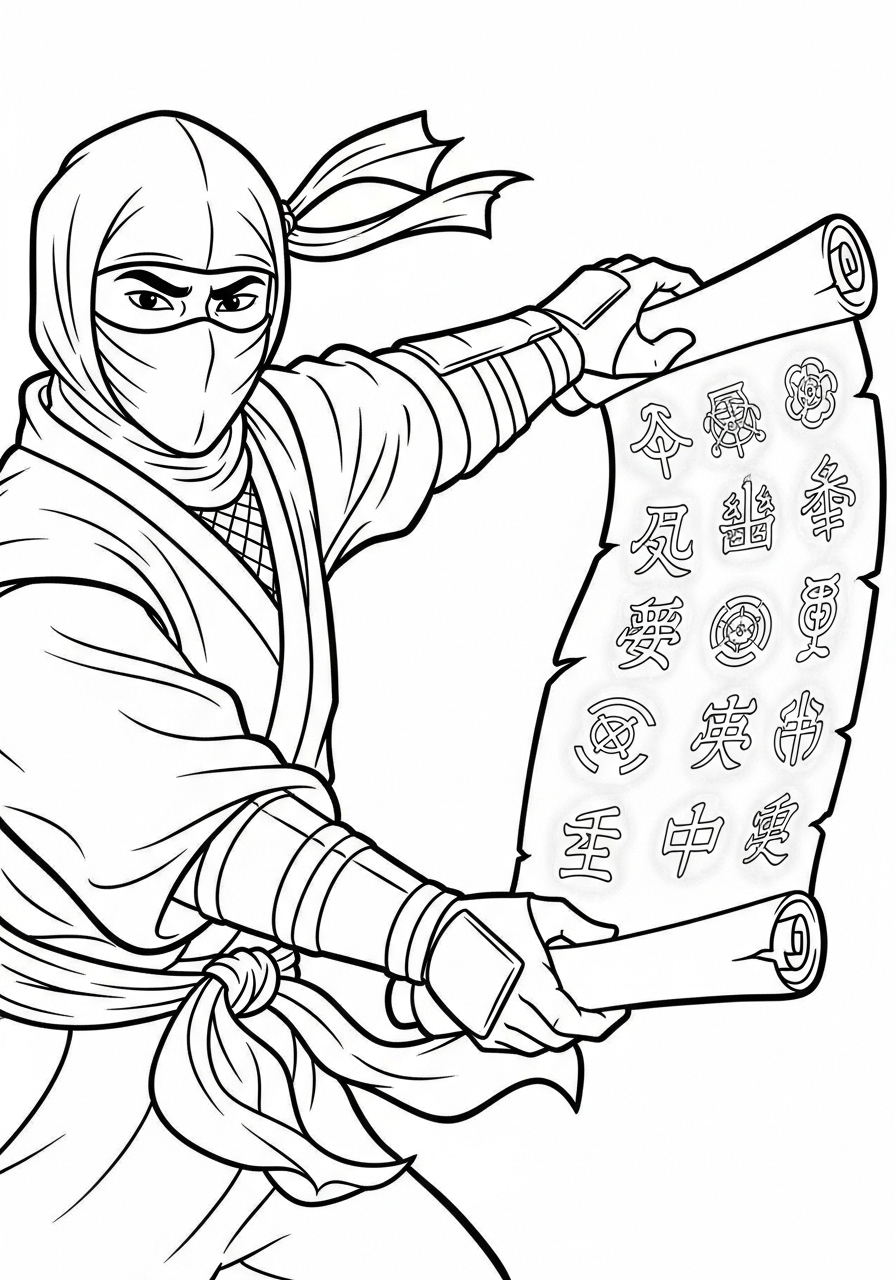 Ninja Coloring Pages 19 Ninja ornaments coloring pages 1