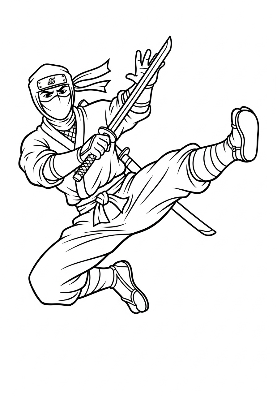 Ninja Coloring Pages 3 Ninja free coloring pages