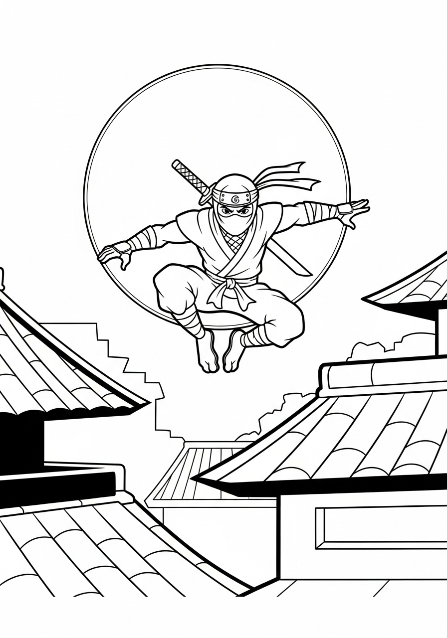Ninja Coloring Pages 4 Ninja printable coloring pages