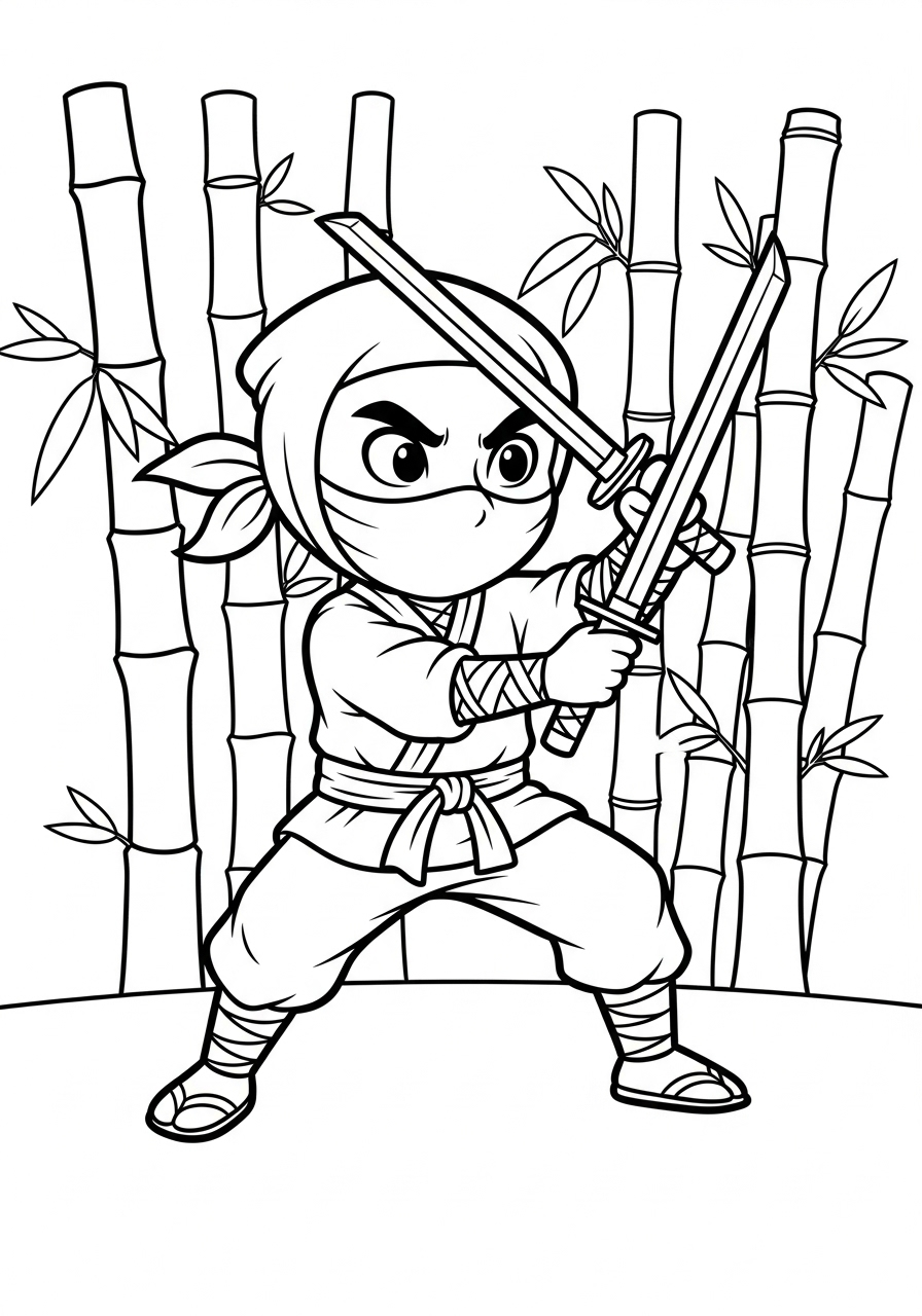 Ninja Coloring Pages 6 Ninja coloring pages easy