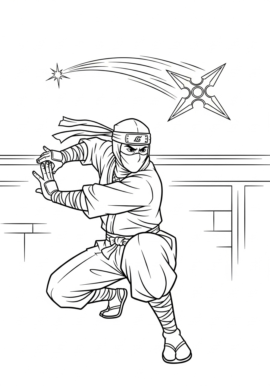 Ninja Coloring Pages 9 Ninja free coloring pages 1