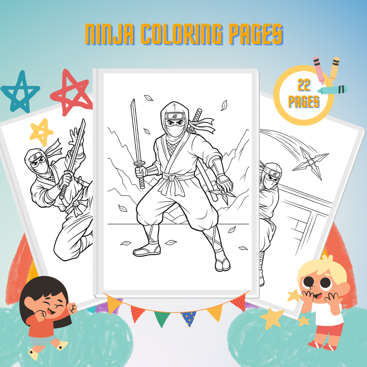 Ninja Coloring Pages thumbnail