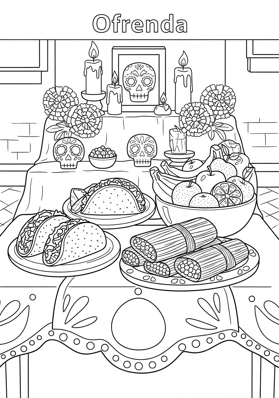 Ofrenda Coloring Pages 11 Ofrenda free coloring pages