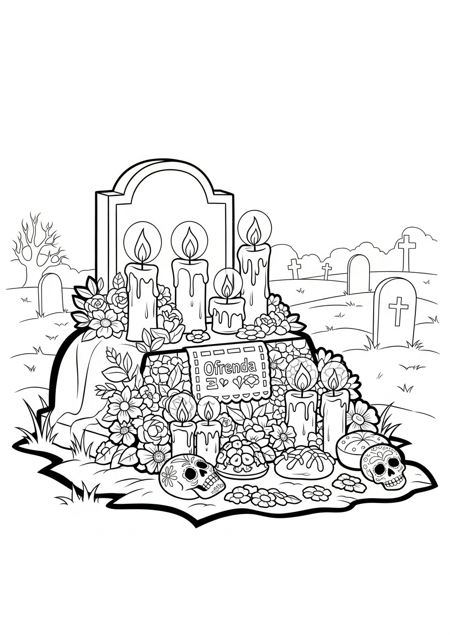 Ofrenda Coloring Pages 13 free Ofrenda coloring pages for kids