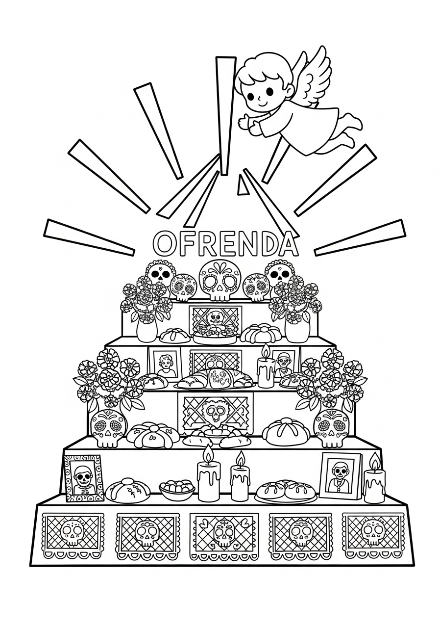 Ofrenda Coloring Pages 14 free Ofrenda printable coloring pages