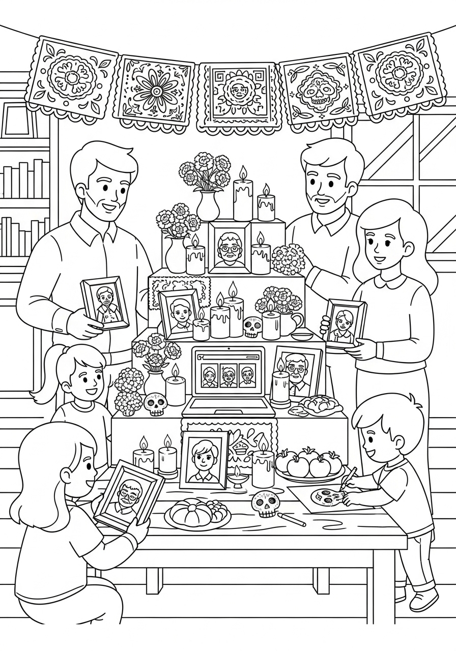 Ofrenda Coloring Pages 15 Ofrenda adult coloring pages