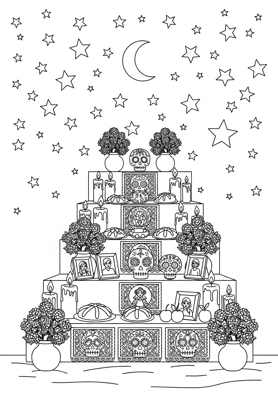 Ofrenda Coloring Pages 17 Ofrenda coloring pages free printable