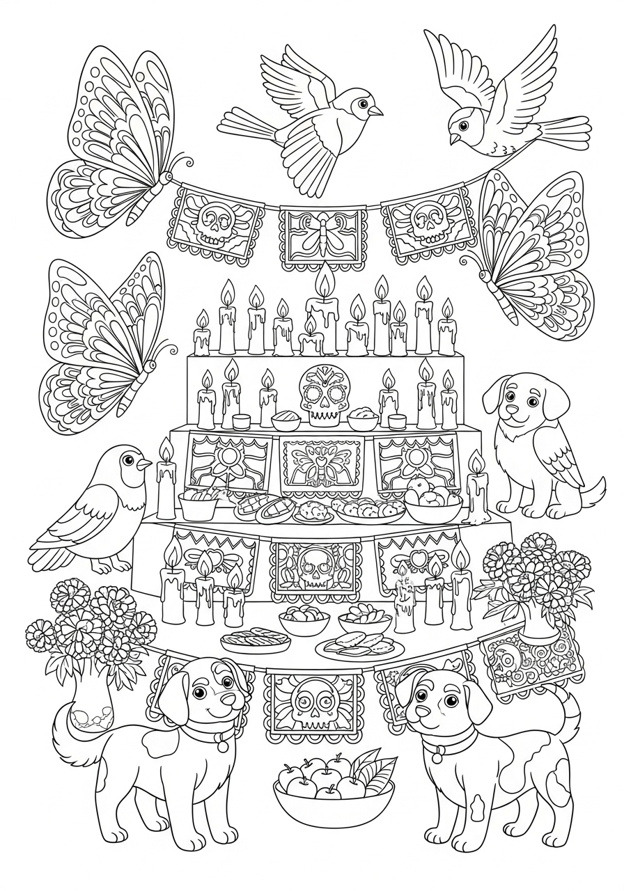 Ofrenda Coloring Pages 19 Ofrenda coloring pages free