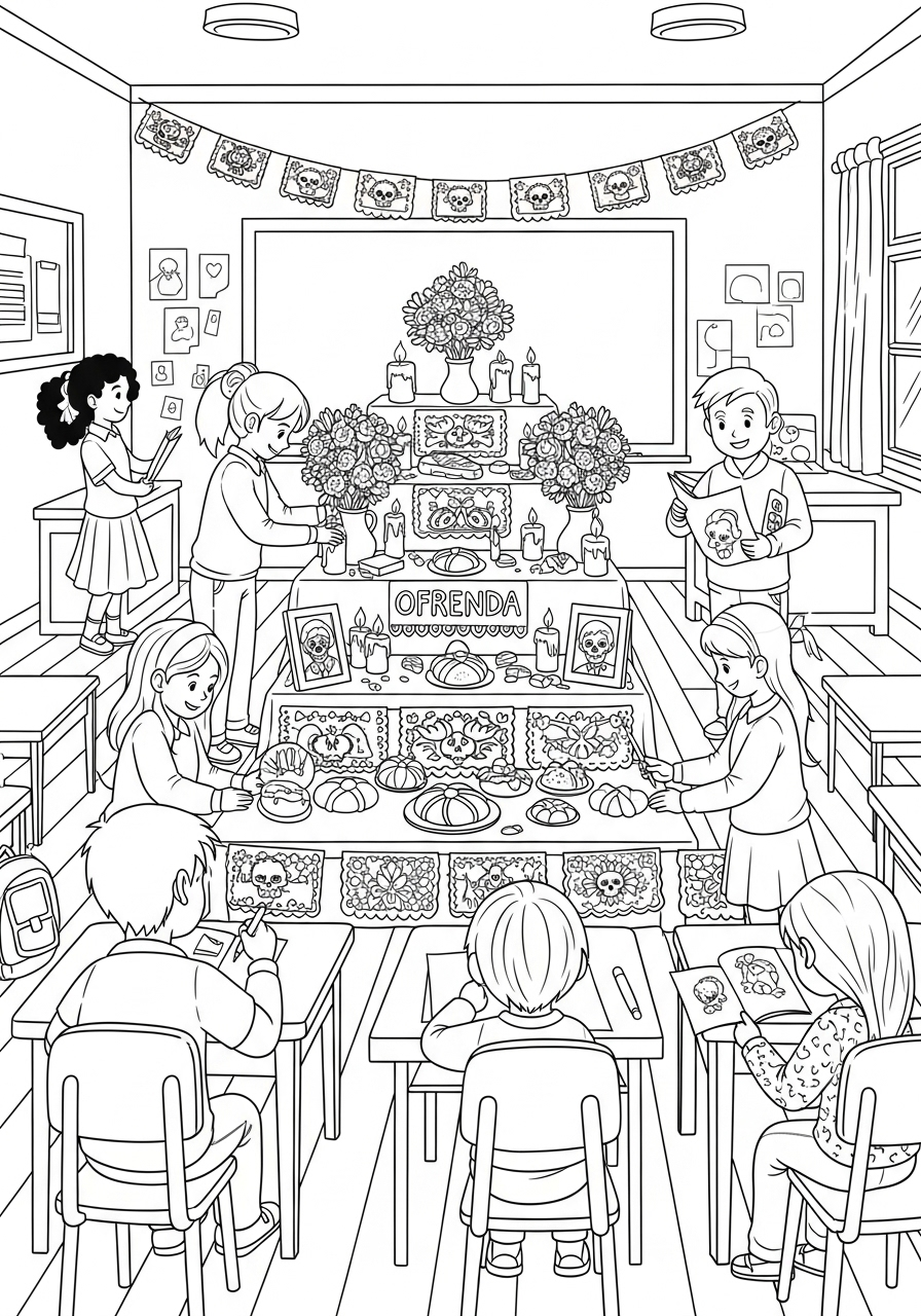 Ofrenda Coloring Pages 20 coloring pages for kids Ofrenda