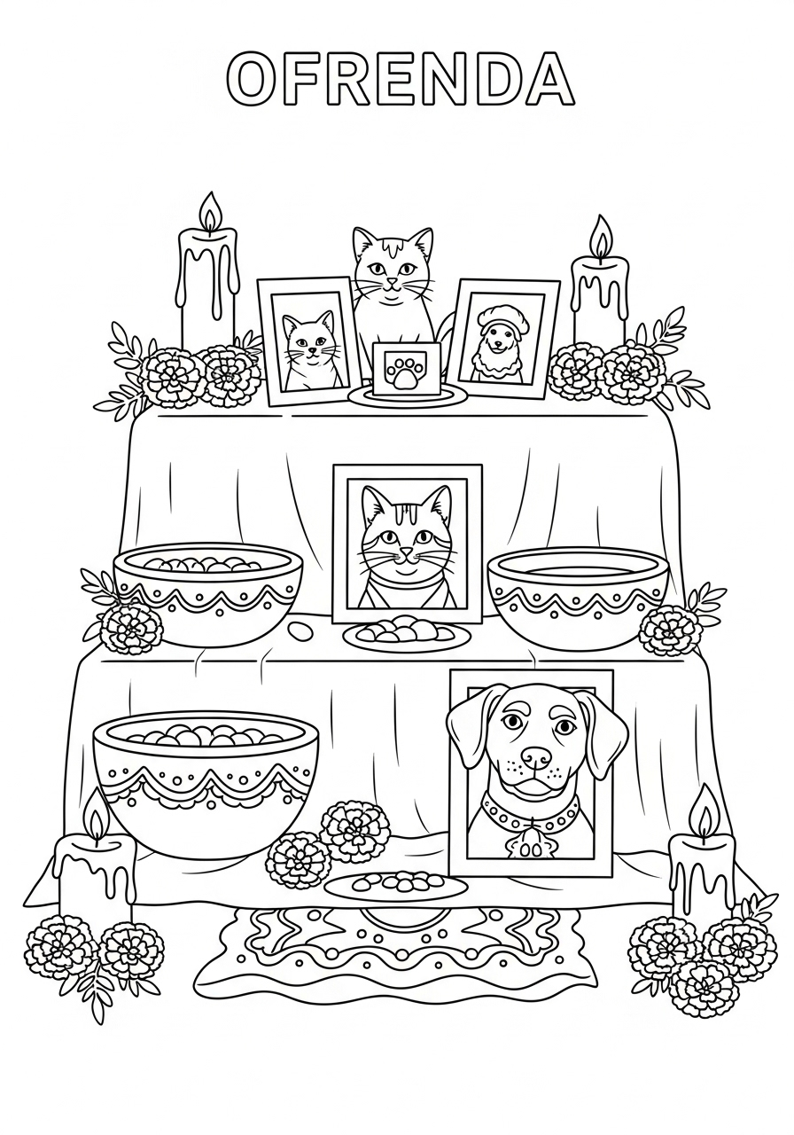 Ofrenda Coloring Pages 6 Ofrenda ornaments coloring pages