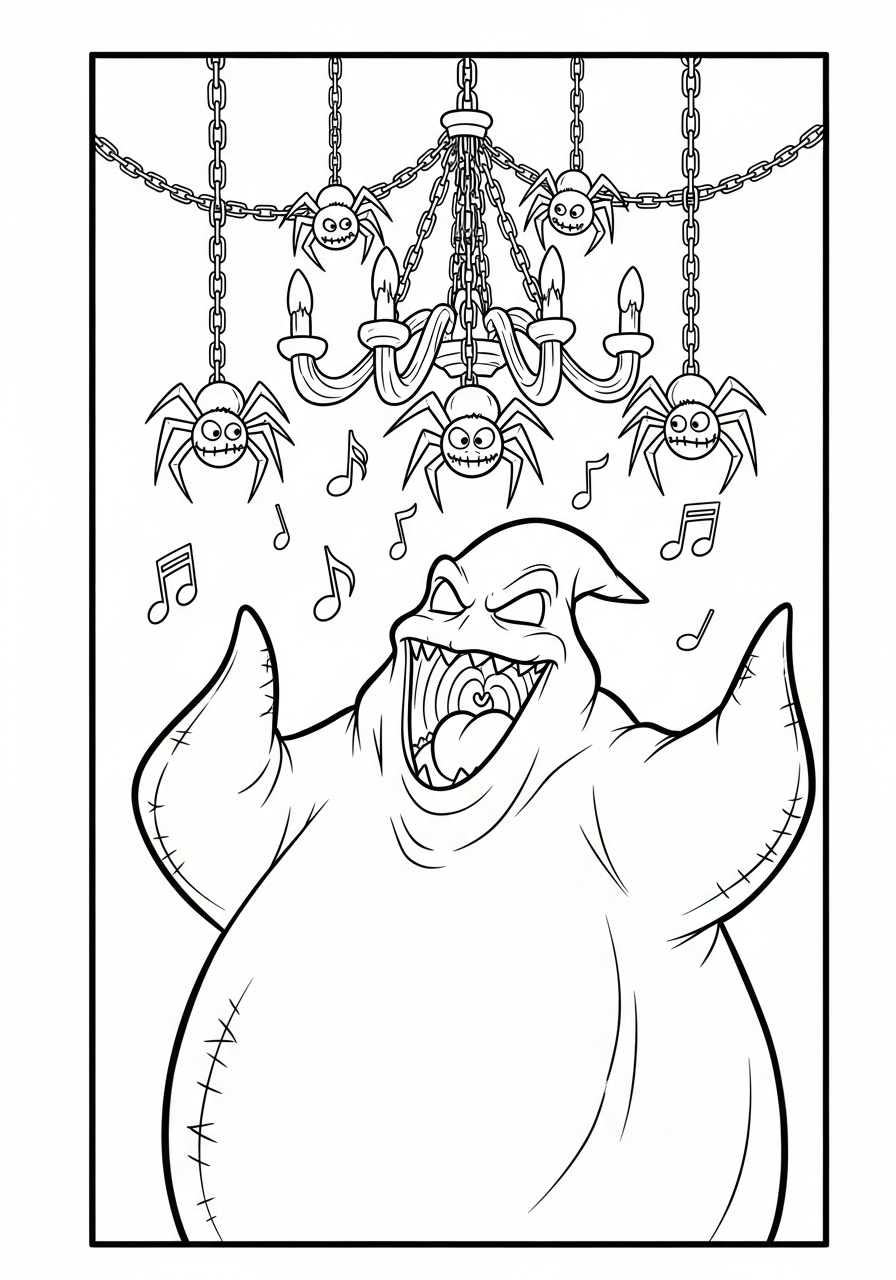 Oogie Boogie Coloring Pages 11 preschool Oogie Boogie coloring pages