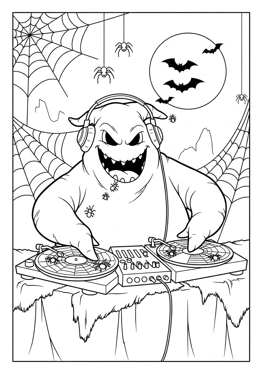 Oogie Boogie Coloring Pages 13 Oogie Boogie coloring pages for adults easy