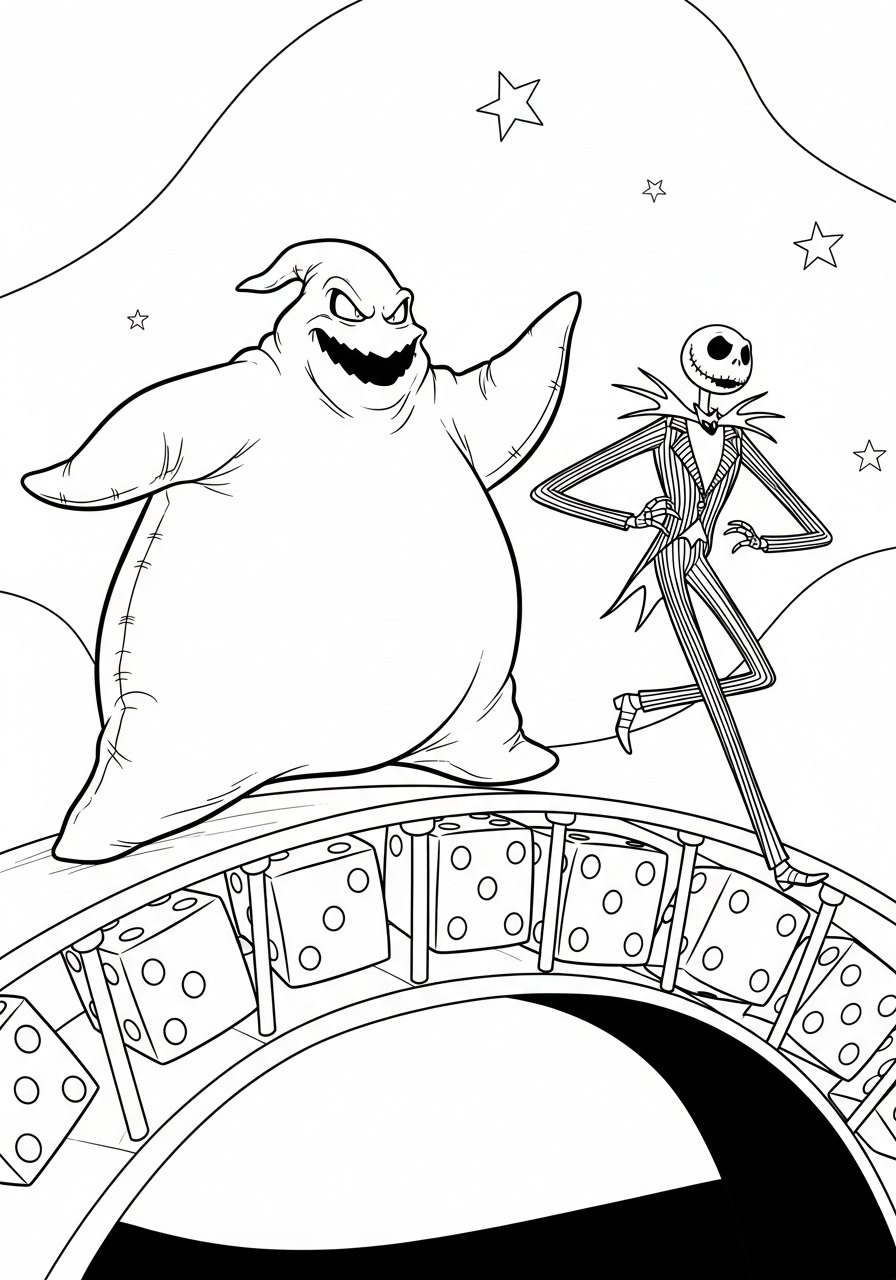 Oogie Boogie Coloring Pages 15 Oogie Boogie coloring pages for adults pdf