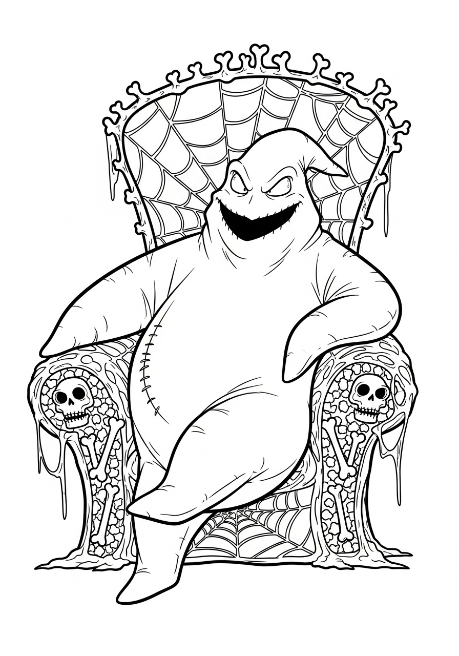 Oogie Boogie Coloring Pages 16 Oogie Boogie printable coloring pages 1