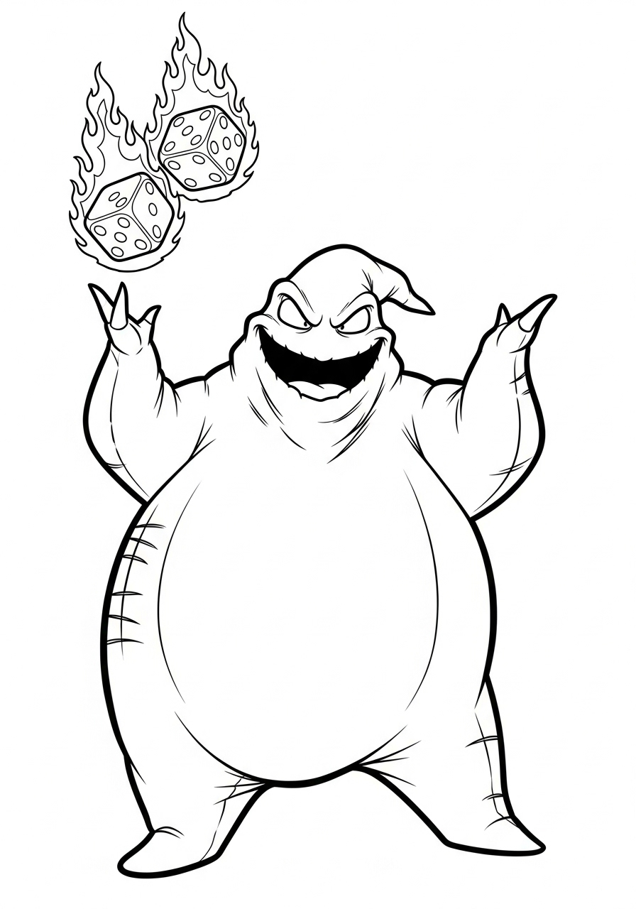 Oogie Boogie Coloring Pages 18 Oogie Boogie coloring pages printable