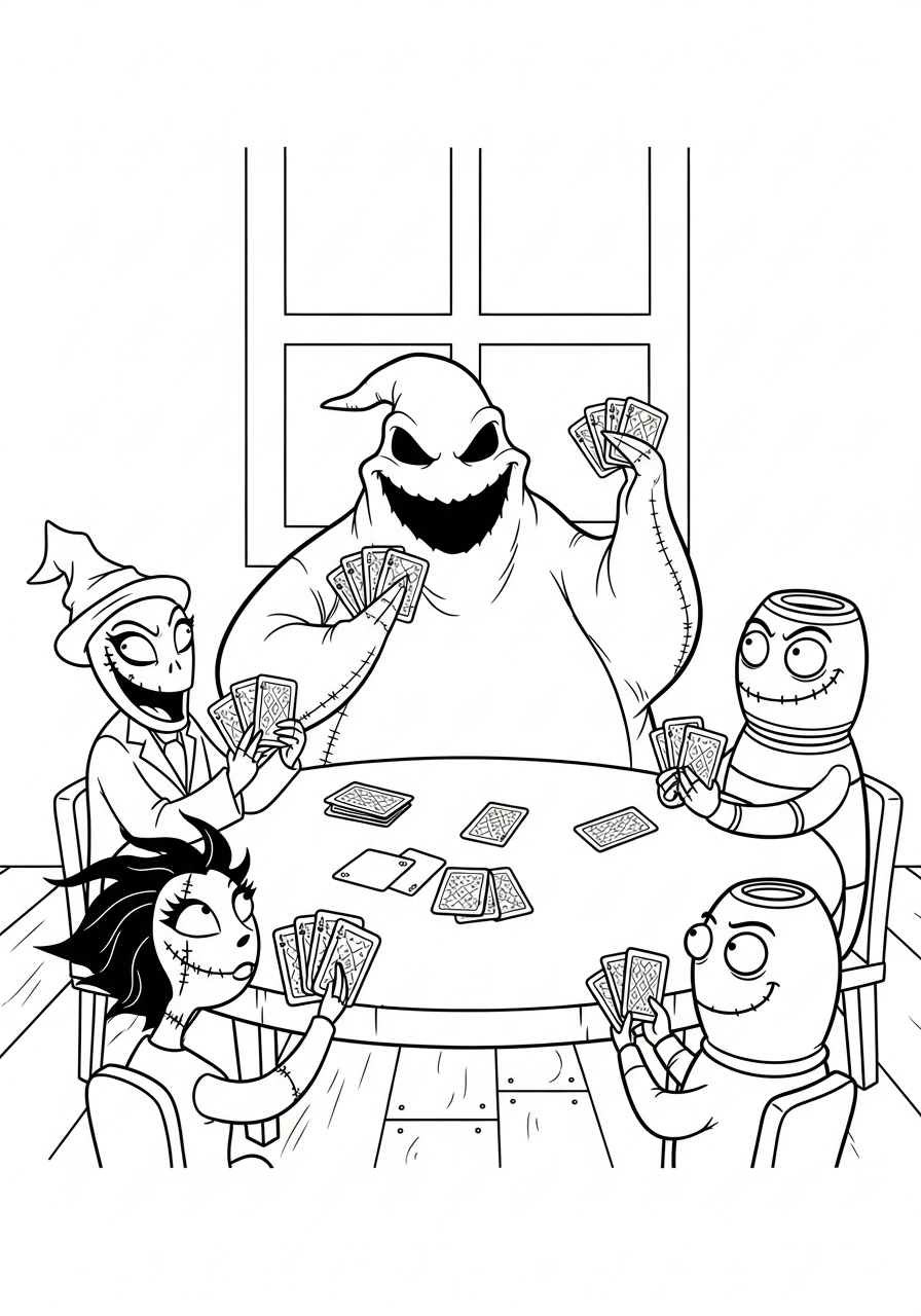 Oogie Boogie Coloring Pages 19 Oogie Boogie coloring pages for adults pdf 1