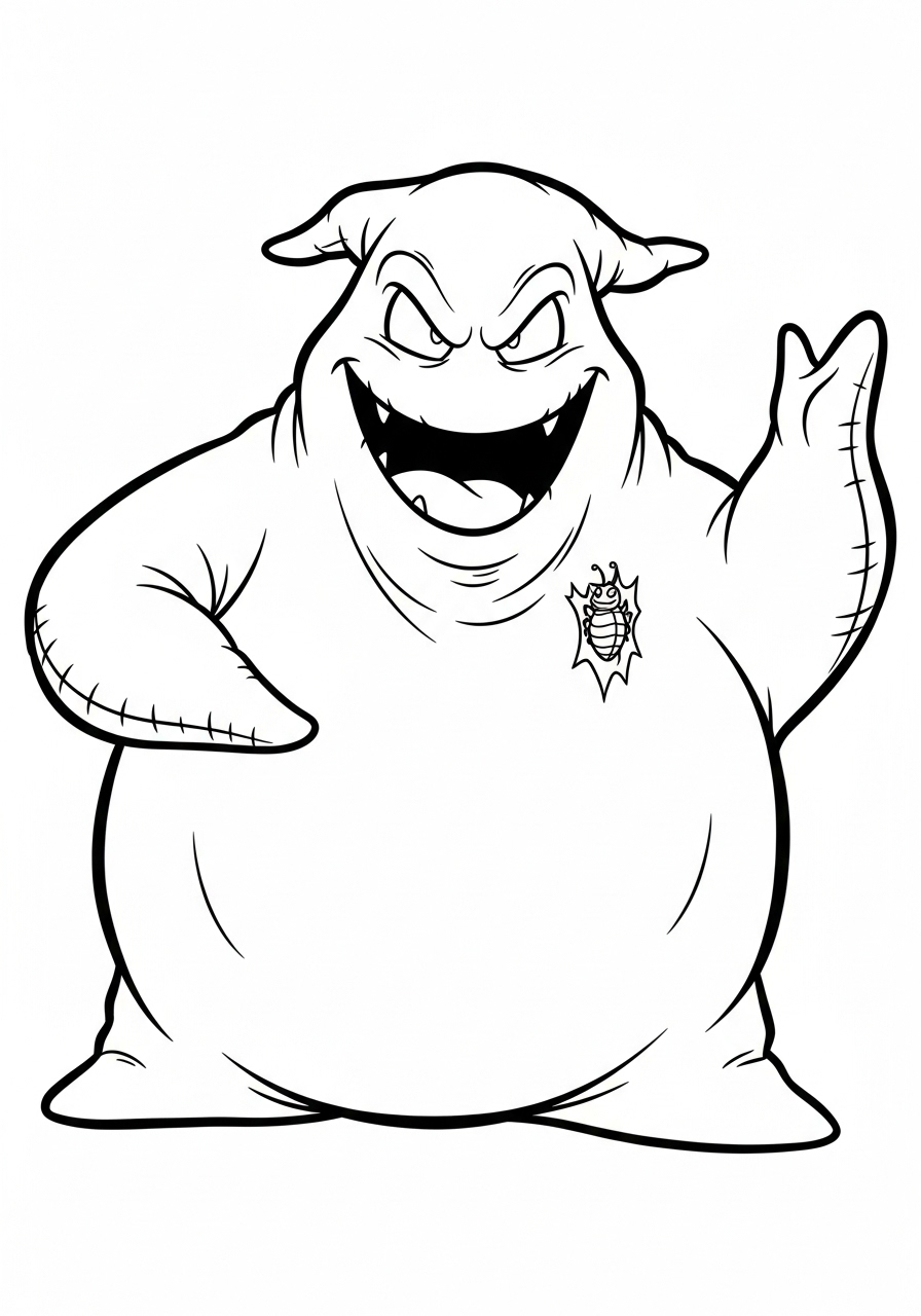 Oogie Boogie Coloring Pages 3 coloring pages for Oogie Boogie