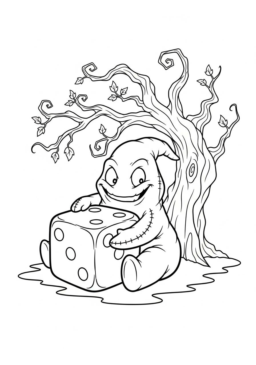 Oogie Boogie Coloring Pages 21 free Oogie Boogie coloring pages