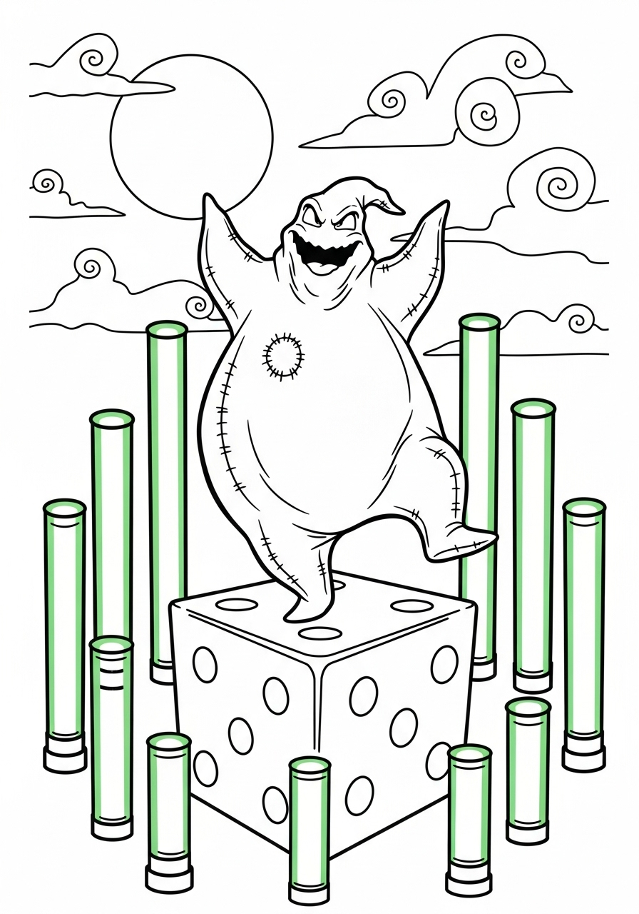 Oogie Boogie Coloring Pages 9 Oogie Boogie coloring pages pdf